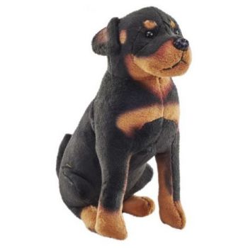 Caine de salvare cu sunet ROTTWEILER - Jucarie Plus Wild Republic 14 cm