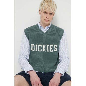 Dickies vestă din bumbac MELVERN VEST culoarea verde, DK0A4YYP