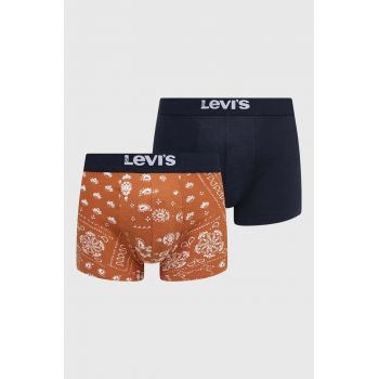 Levi's boxeri 2-pack barbati, culoarea portocaliu