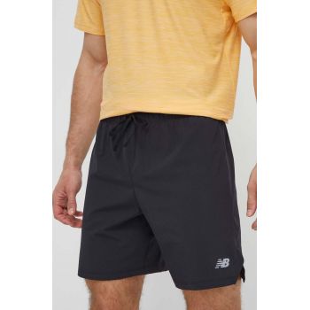 New Balance pantaloni scurți de antrenament culoarea negru, MS41283BK