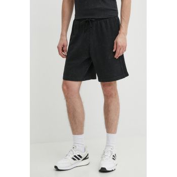 adidas pantaloni scurti din bumbac culoarea negru, IN3164