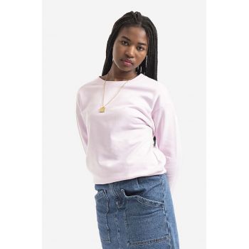 A.P.C. hanorac de bumbac Sweat Annie femei, culoarea roz, uni COEIP.F27623-ROSEPALE