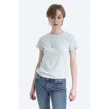 A.P.C. tricou din bumbac Denise femei, culoarea verde