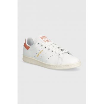 adidas Originals sneakers din piele Stan Smith W culoarea alb, IE0468