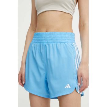 adidas Performance pantaloni scurți de antrenament Pacer cu imprimeu, high waist, IS1664