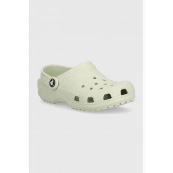 Crocs slapi copii Classic Kids Clog culoarea gri