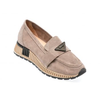 Mocasini casual GRYXX gri, 677248, din piele intoarsa