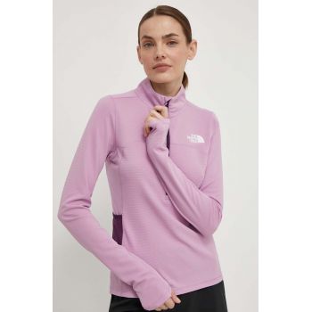 The North Face longsleeve sport Sunriser culoarea violet, NF0A84LHWOU1