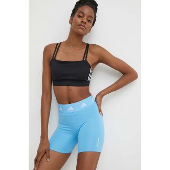 adidas Performance pantaloni scurți de antrenament Techfit cu imprimeu, high waist, IU1858