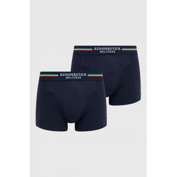 Aeronautica Militare Boxeri (2-pack) bărbați, culoarea albastru marin