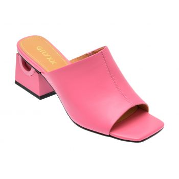 Papuci casual GRYXX roz, LD593, din piele naturala de firma originali
