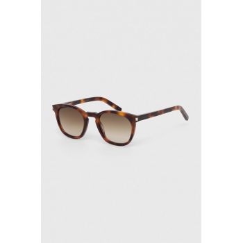Saint Laurent ochelari de soare culoarea maro, SL 28