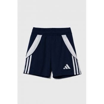 adidas Performance pantaloni scurti copii TIRO24 TRSHOY culoarea albastru marin, talie reglabila ieftini