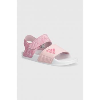 adidas sandale copii ADILETTE SANDAL K culoarea roz de firma originale