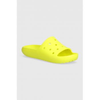 Crocs papuci CLASSIC SLIDE V culoarea verde