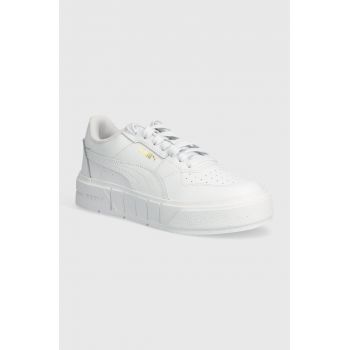 Puma sneakers pentru copii Cali Court Lth Jr culoarea alb