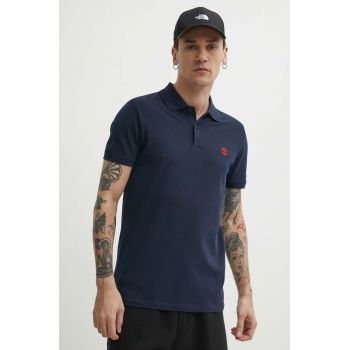 Timberland tricou polo barbati, culoarea albastru marin, cu imprimeu, TB0A2DJE4331 ieftin