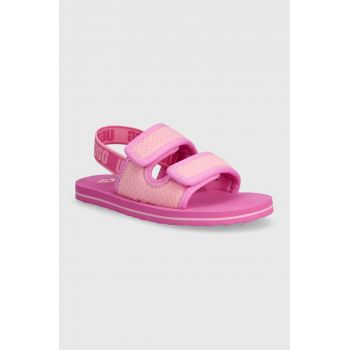 UGG sandale copii LENNON SLINGBACK culoarea roz de firma originale