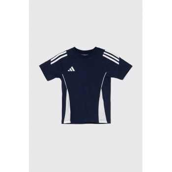 adidas Performance tricou de bumbac pentru copii TIRO24 SWTEEY culoarea albastru marin, modelator ieftin