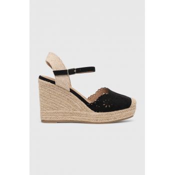 Answear Lab espadrile culoarea negru, cu platforma