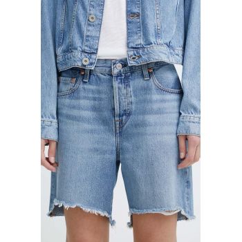 Levi's pantaloni scurti jeans femei, neted, high waist