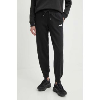 Puma pantaloni de trening culoarea negru, cu imprimeu 678744