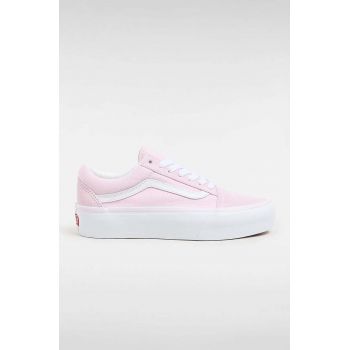 Vans tenisi Old Skool Platform femei, culoarea roz, VN0A5KRGV1C1