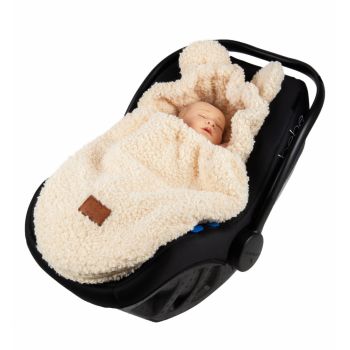 Saculet de dormit multifunctional pentru caruciorscaun auto Floo for Baby Mini Me Oita Bej