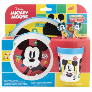 Set de masa premium antiderapant 5 piese Mickey Mouse Fun-Tastic