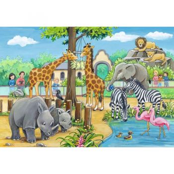 Jucarie children's puzzle Welcome to the Zoo (2x 24 pieces)