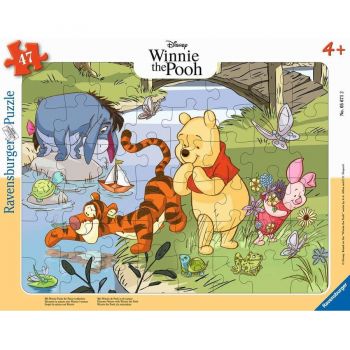 Jucarie Childrens puzzle Discover nature with Winnie the Pooh (47 pieces, frame puzzle)