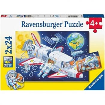Jucarie Childrens puzzle journey through space (2x 24 pieces)