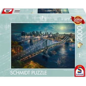 Schmidt Spiele Thomas Kinkade Studios: Moon over Manhattan, puzzle (1000 pieces)