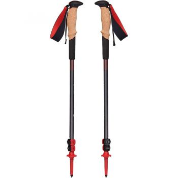 Black Diamond trekking poles Pursuit Shock S/M, fitness device (grey/red, 1 pair, 110-125 cm)