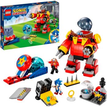 Jucarie 76993 Sonic the Hedgehog Sonic vs Dr Eggman's Death Egg Robot Construction Toy