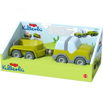 Jucarie Kullbü - Off-road vehicle with trailer, toy vehicle (anthracite/white) ieftina