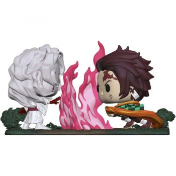 Jucarie POP! Moments Demon Slayer - Tanjiro vs. Rui 4.25 Toy Figure