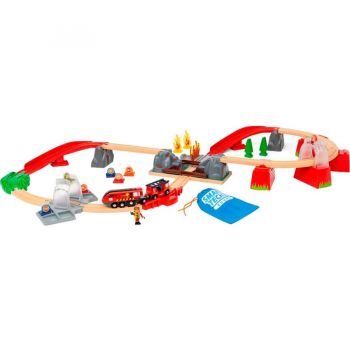 Jucarie Smart Tech Sound fire brigade rescue set, train