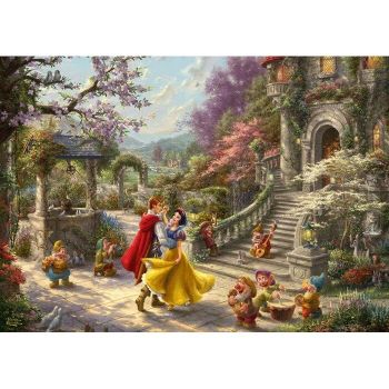 Schmidt Spiele Thomas Kinkade Studios: Painter of Light - Disney Snow white - Dance with the Prince, Jigsaw Puzzle (1000 pieces) ieftina
