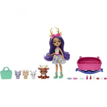 Jucarie Enchantimals Baby Beast Danessa Deer & Sprint Doll