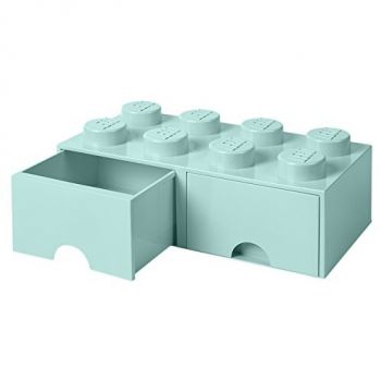 Room Copenhagen LEGO Brick Drawer 8 aquablue - RC40061742