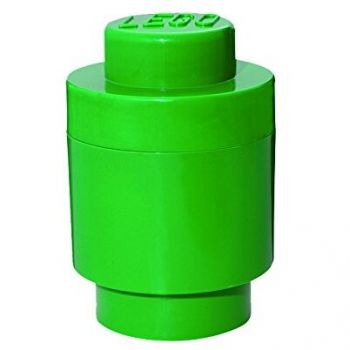 Room Copenhagen LEGO Storage Brick 1 round green - RC40301734