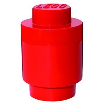 Room Copenhagen LEGO Storage Brick 1 round red - RC40301730