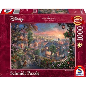 Schmidt Spiele Puzzle Disney, Susi and Strolch 1000 - 59490