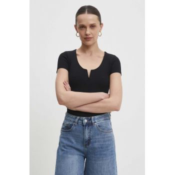 Answear Lab tricou femei, culoarea negru