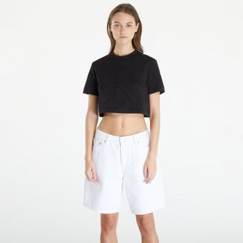 Calvin Klein Jeans Premium Monologo Cropped T-Shirt Black ieftin