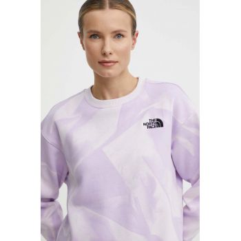 The North Face bluza femei, culoarea violet, modelator, NF0A881DUI61