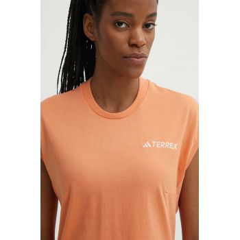 adidas TERREX tricou Xploric Logo femei, culoarea portocaliu, IN4622 ieftin