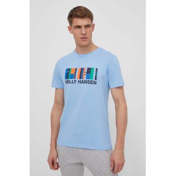 Helly Hansen tricou din bumbac barbati, cu imprimeu