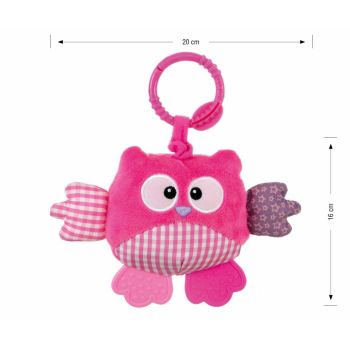 Jucarie din plus pentru agatat Cutie Owl Pink ieftin